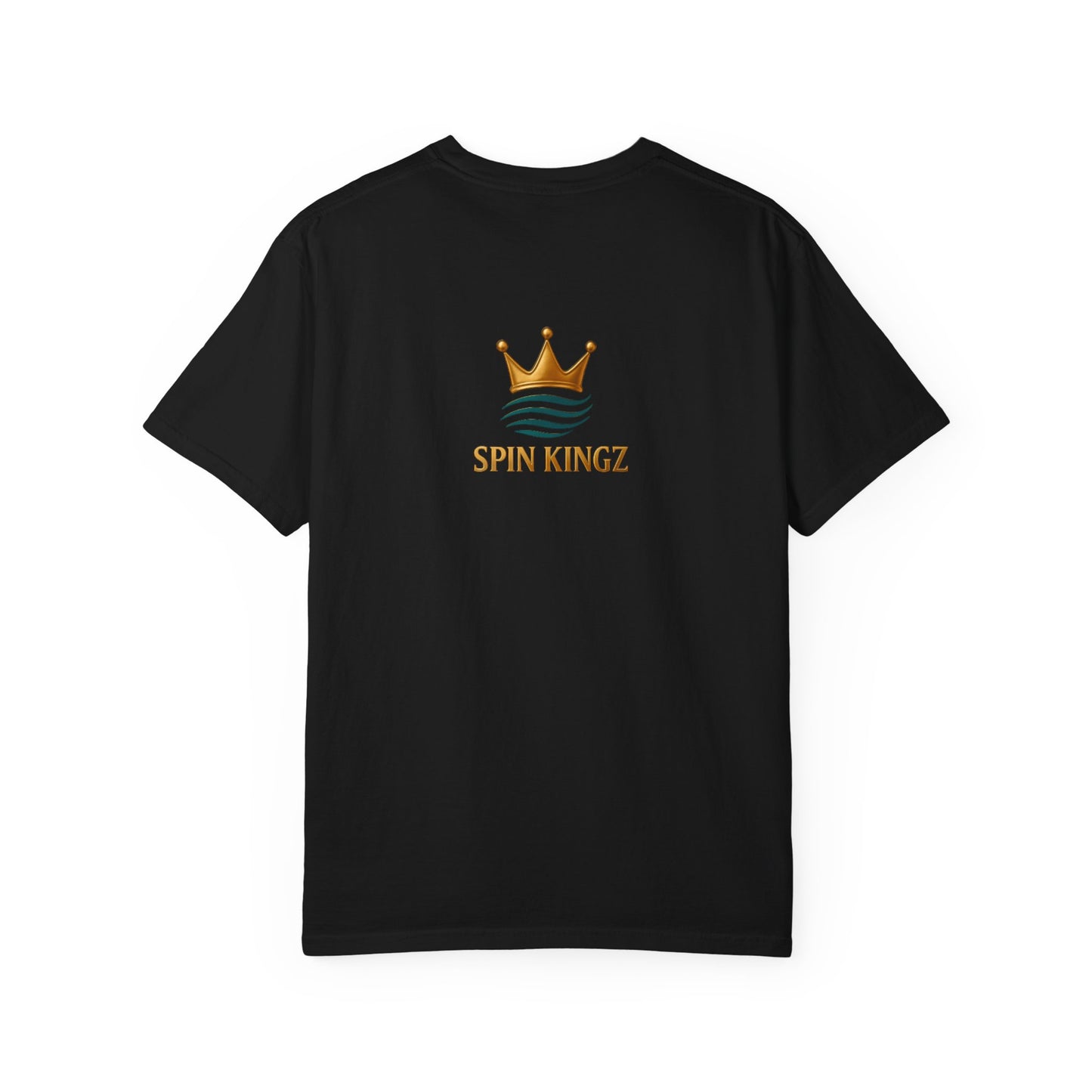Spin Kingz Unisex Garment-Dyed T-Shirt - Stylish Streetwear, Gift for Music Lovers, Casual Wear, Trendy Outfit, Unisex Fashion