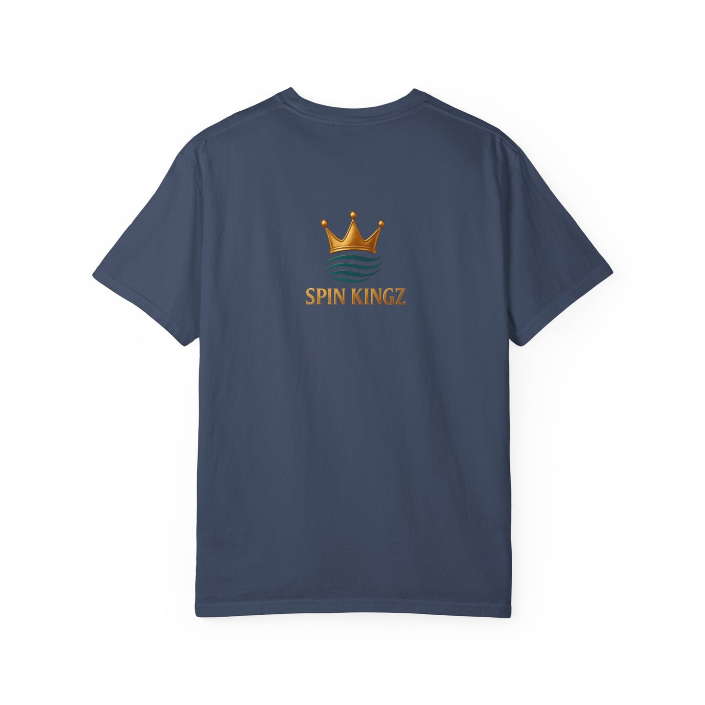 Spin Kingz Unisex Garment-Dyed T-Shirt - Stylish Streetwear, Gift for Music Lovers, Casual Wear, Trendy Outfit, Unisex Fashion