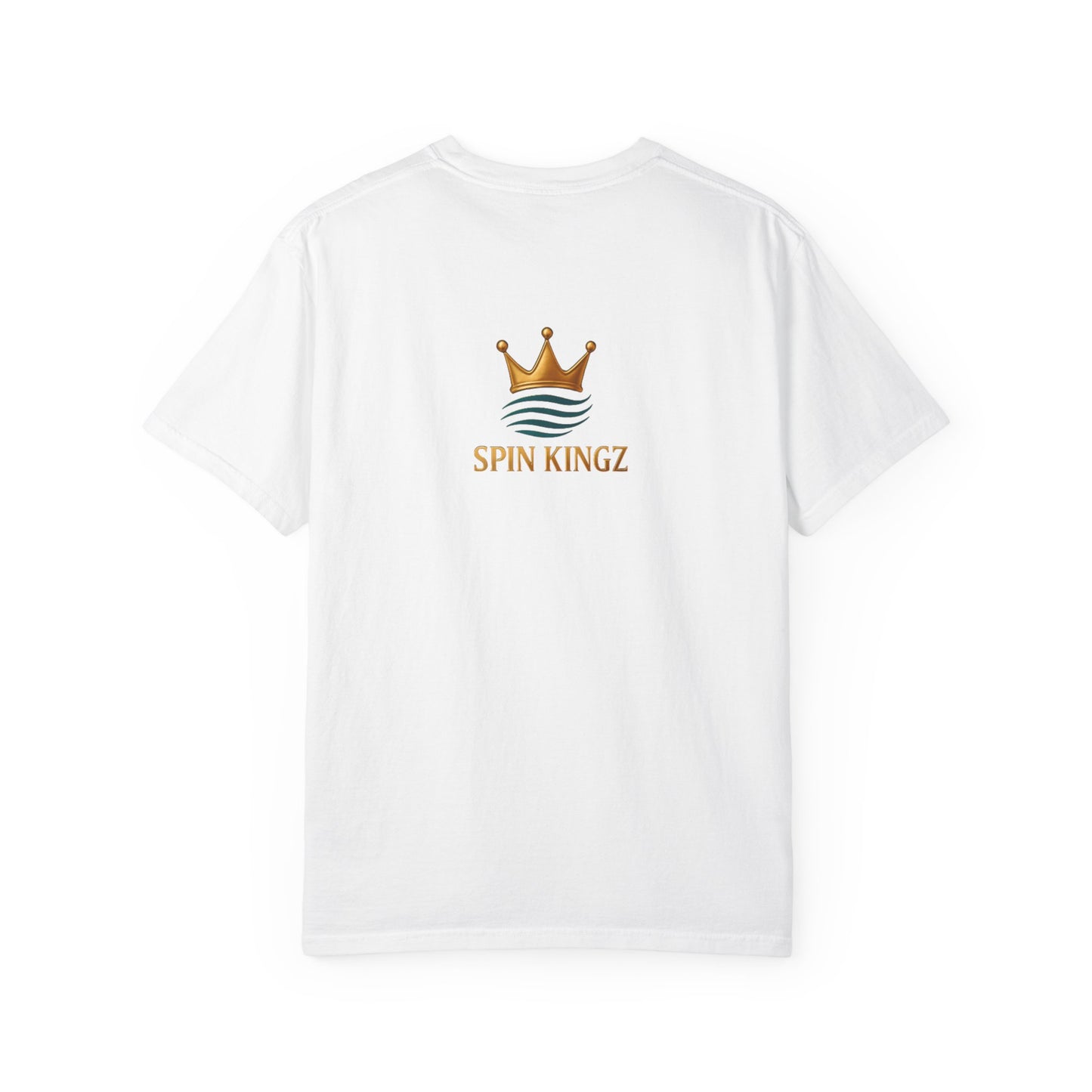 Spin Kingz Unisex Garment-Dyed T-Shirt - Stylish Streetwear, Gift for Music Lovers, Casual Wear, Trendy Outfit, Unisex Fashion