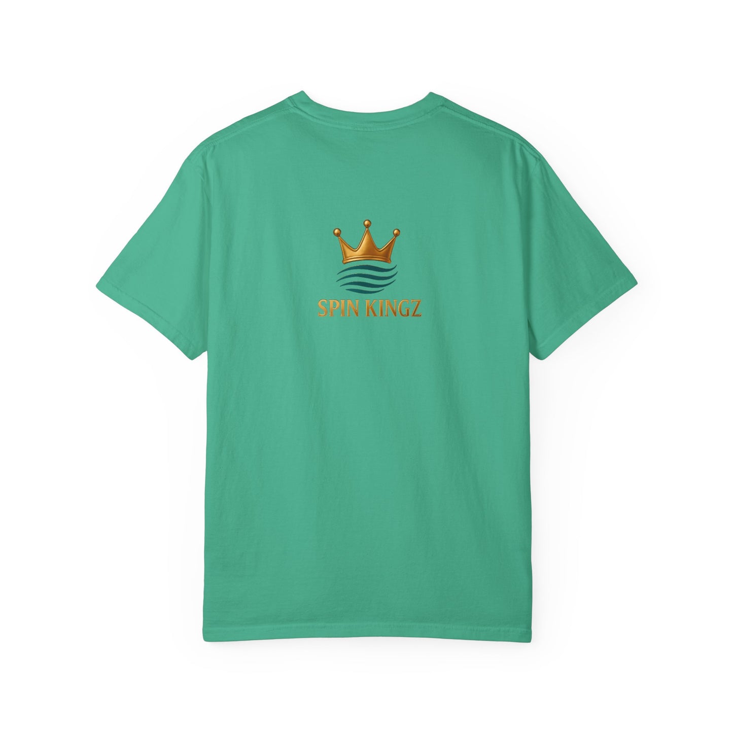 Spin Kingz Unisex Garment-Dyed T-Shirt - Stylish Streetwear, Gift for Music Lovers, Casual Wear, Trendy Outfit, Unisex Fashion