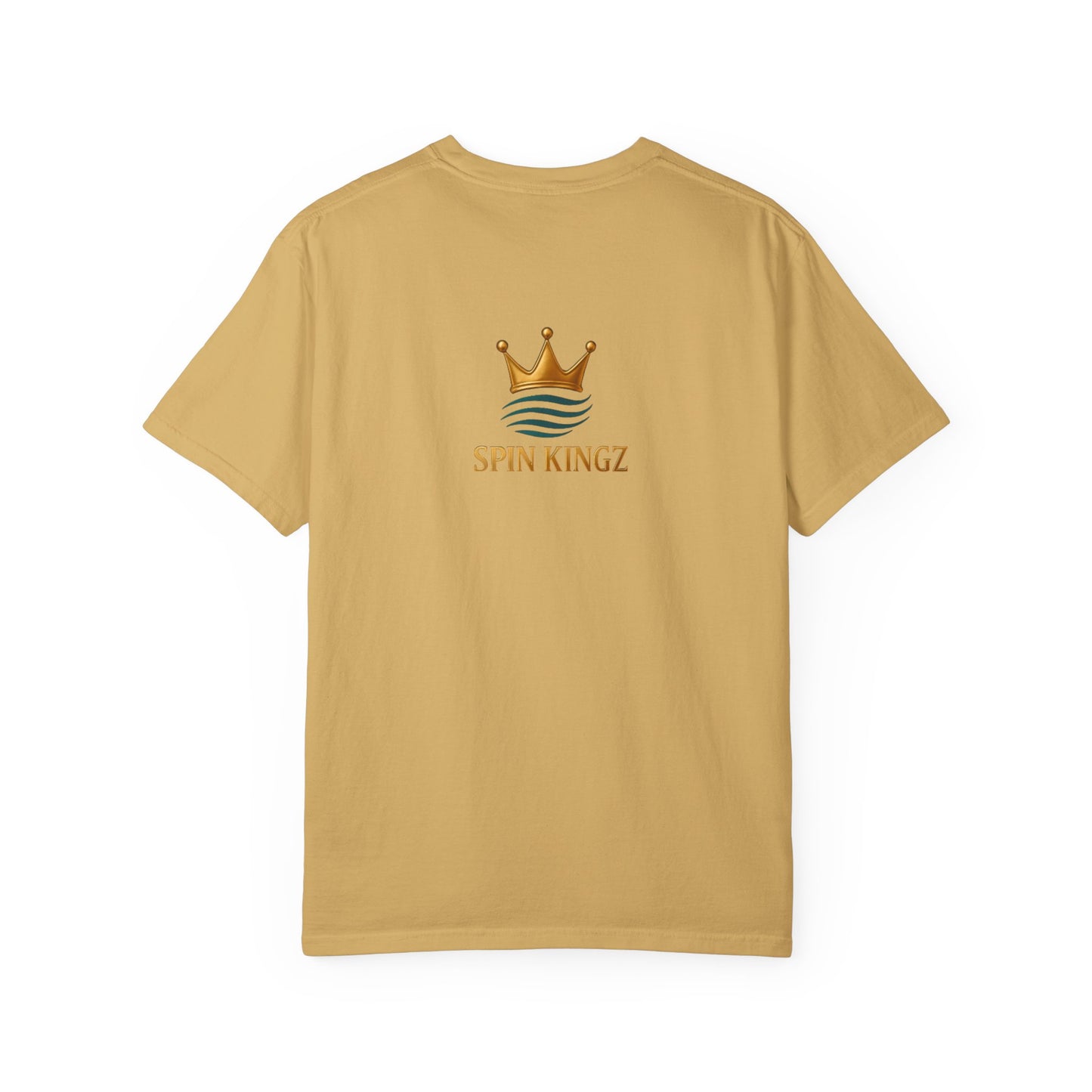 Spin Kingz Unisex Garment-Dyed T-Shirt - Stylish Streetwear, Gift for Music Lovers, Casual Wear, Trendy Outfit, Unisex Fashion