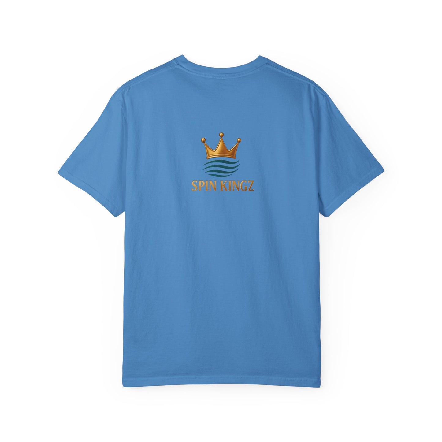 Spin Kingz Unisex Garment-Dyed T-Shirt - Stylish Streetwear, Gift for Music Lovers, Casual Wear, Trendy Outfit, Unisex Fashion